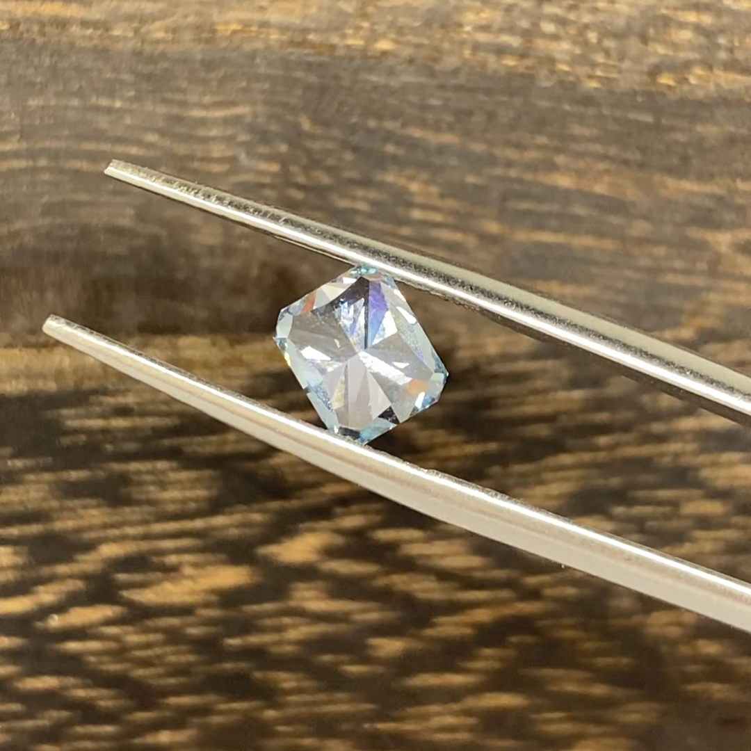 1.60 Ct Radiant Cut Fancy Blue Lab Diamond VS