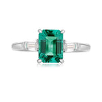 Load image into Gallery viewer, 1.4 Ct Emerald Three-Stone Engagement Ring - Engagement Ring
