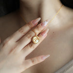 Load image into Gallery viewer, Chinese Zodiac Snake &amp; Golden Nacre Pendant Necklace
