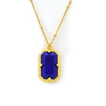 Load image into Gallery viewer, Elongated Radiant Lapis Lazuli Pendant Necklace
