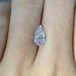 Load image into Gallery viewer, Pear Cut Lab Diamond 1.557 Ct FG VS
