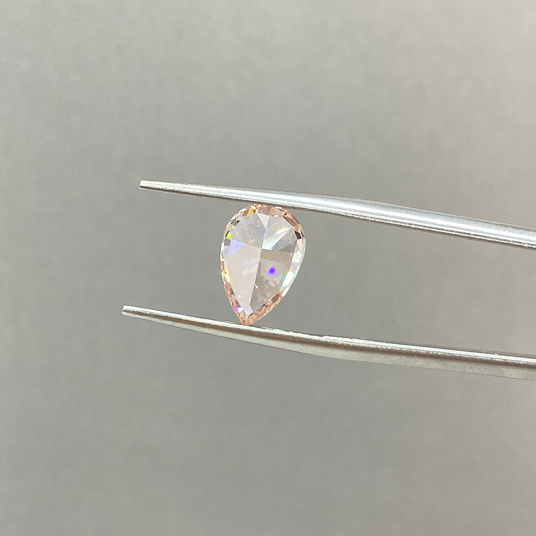 IGI Certified Pear Cut 2.26 Ct Fancy  Pink Lab Diamond VS1 Clarity