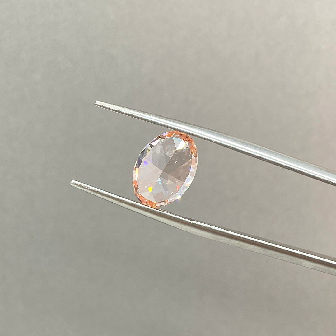 IGI Certified Oval Cut 3.57 Ct Fancy  Pink Lab Diamond VS1 Clarity