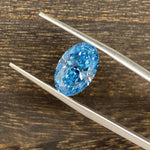 Load image into Gallery viewer, 3.468 Ct Oval Cut Fancy Blue Lab Diamond VS1
