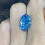 Load image into Gallery viewer, 4.312 Ct Oval Cut Fancy Blue Lab Diamond VS
