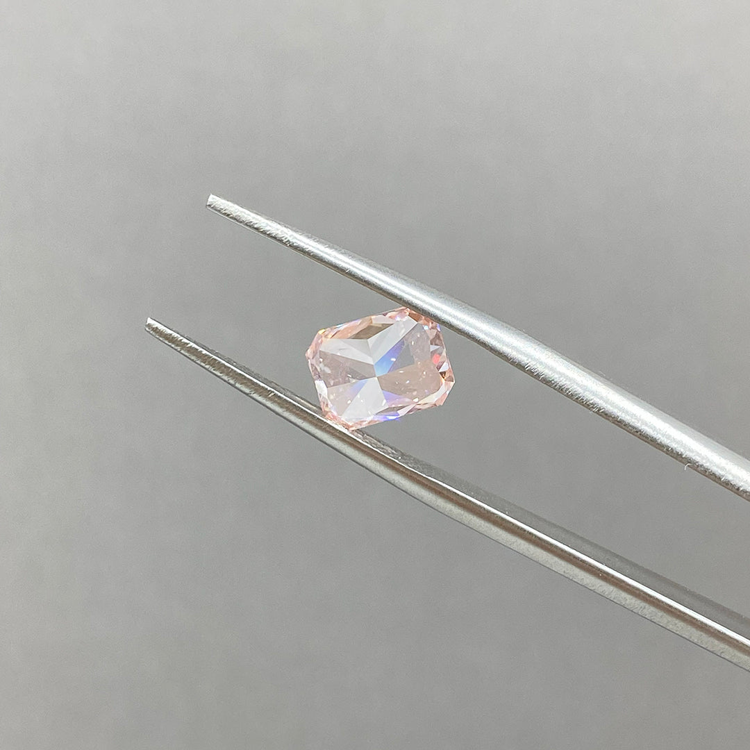 IGI Certified Radiant Cut 1.68 Ct Fancy Pink Lab Diamond VS1 VG Clarity