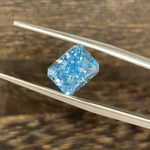 Load image into Gallery viewer, 2.435 Ct Radiant Cut Fancy Blue Lab Diamond VS1
