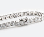 Load image into Gallery viewer, 14K Gold Round Cut Lab Grown Diamond 4 Prongs Tennis Bracelet
