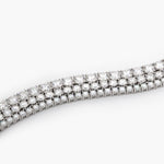 Load image into Gallery viewer, 14K Gold Round Cut Lab Grown Diamond 4 Prongs Tennis Bracelet
