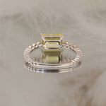 Load image into Gallery viewer, IGI Certified 1.79 Ct Emerald Cut Fancy Vivid Yellow Lab Diamond Solitaire Engagement Ring
