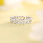 Load image into Gallery viewer, Cushion Cut Lab Diamond Eternity Band - Wedding Ring
