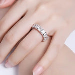 Load image into Gallery viewer, Cushion Cut Lab Diamond Eternity Band - Wedding Ring
