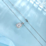 Load image into Gallery viewer, Cushion Cut Lab Diamond Halo Pendant Necklace - Necklace &amp; Pendant
