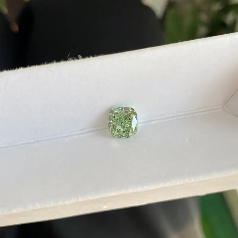 IGI Certified Cushion Cut 2.12 Ct Fancy Intense Green Lab Diamond VVS2 Clarity - Gemstone