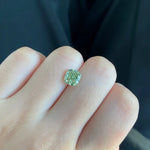 Load image into Gallery viewer, IGI Certified Cushion Cut 2.12 Ct Fancy Intense Green Lab Diamond VVS2 Clarity - Gemstone
