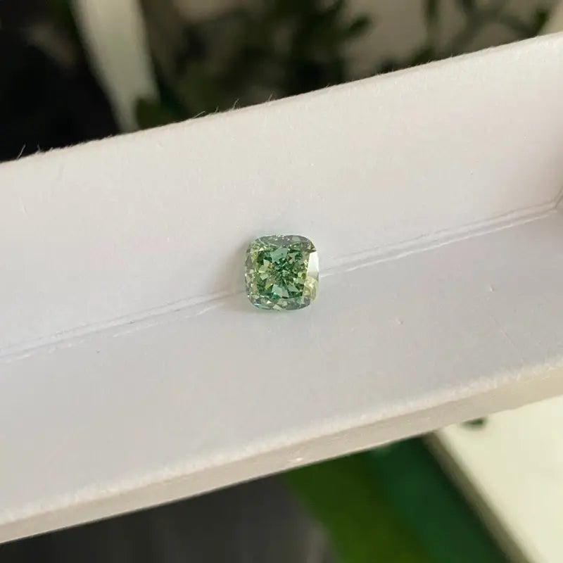 IGI Certified Cushion Cut 2.20 Ct Fancy Intense Green Lab Diamond VS1 Clarity - Gemstone