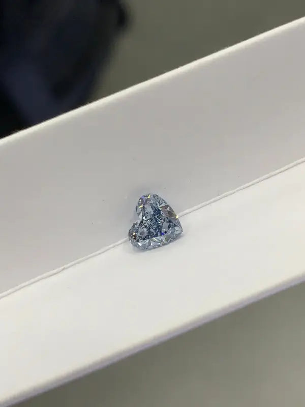 IGI Certified Heart Shape 1.02 Ct Fancy Intense Blue Lab Diamond VS2 Clarity - Gemstone