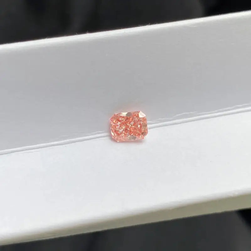 IGI Certified Radiant Cut 1.02 Ct Fancy Intense Pink Lab Diamond VS2 Clarity - Gemstone