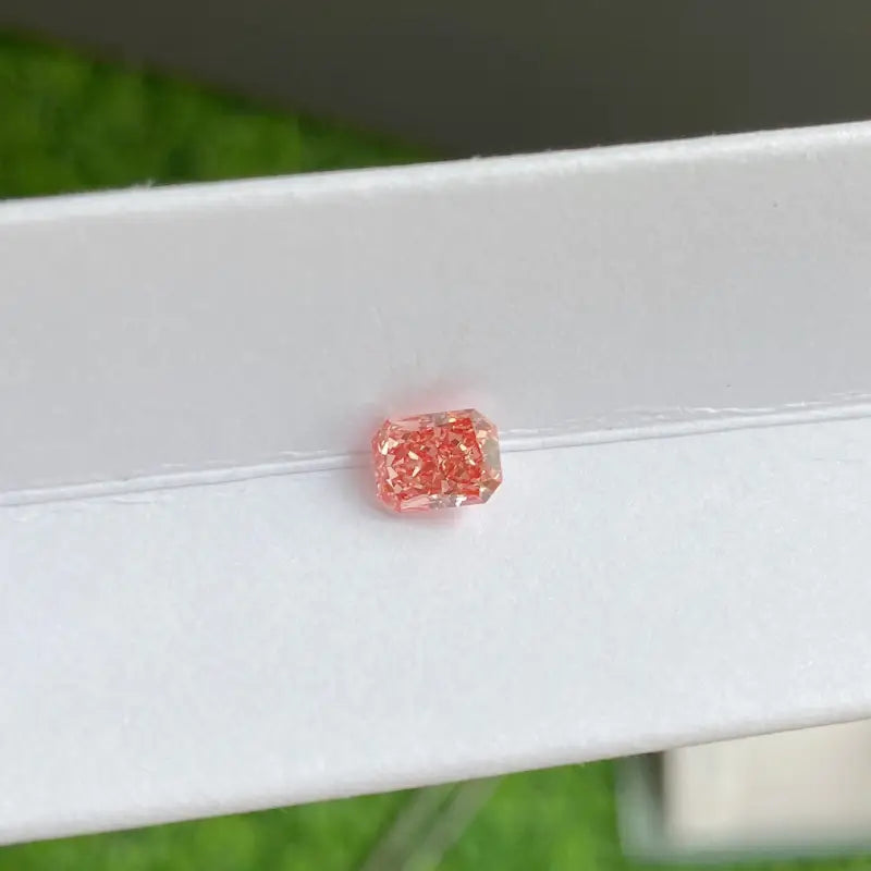 IGI Certified Radiant Cut 1.41 Ct Fancy Intense Pink Lab Diamond VS1 Clarity - Gemstone