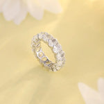 Load image into Gallery viewer, Oval Cut Lab Diamond Eternity Band - Wedding Ring
