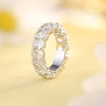 Load image into Gallery viewer, Oval Cut Lab Diamond Eternity Band - Wedding Ring
