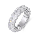 Load image into Gallery viewer, Oval Cut Lab Diamond Eternity Band - Wedding Ring
