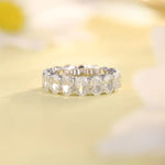 Load image into Gallery viewer, Oval Cut Lab Diamond Eternity Band - Wedding Ring
