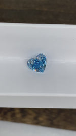 Load and play video in Gallery viewer, 2.092 Ct Heart Shape Fancy Blue Lab Diamond VS
