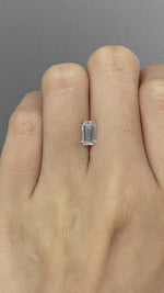 Load and play video in Gallery viewer, NDE006 Emerald Cut Lab Diamond 1CT DEF VS 7.21x4.62x3.17mm
