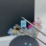 Load and play video in Gallery viewer, IGI Certified Radiant Cut 1.85 Ct Fancy  Intense Blue Lab Diamond VS1 Clarity
