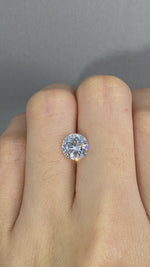 Load and play video in Gallery viewer, Round Cut Lab Diamond 1.5 Ct G VVS1
