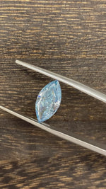 Load and play video in Gallery viewer, 2.253 Ct Marquise Cut Fancy Blue Lab Diamond VS
