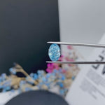 Load and play video in Gallery viewer, IGI Certified Oval Cut 1.85 Ct Fancy Intense Blue Lab Diamond VS1 Clarity
