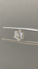 Load and play video in Gallery viewer, 2.158ct  Hexagon  Lab Diamond H VS
