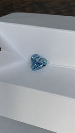 Load and play video in Gallery viewer, 1.685 Ct Heart Shape Fancy Blue Lab Diamond VS1
