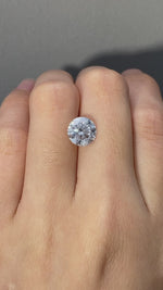 Load and play video in Gallery viewer, Round Cut Lab Diamond 2.131 Ct FG SI1
