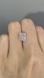 Load and play video in Gallery viewer, Rectangular Cushion Cut Lab Diamond 3.352 Ct FG VS
