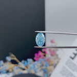 Load and play video in Gallery viewer, IGI Certified Oval Cut 1.78 Ct Fancy  Blue Lab Diamond VS1 Clarity
