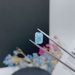 Load and play video in Gallery viewer, IGI Certified Radiant Cut 2.03 Ct Fancy Blue Lab Diamond VS2 Clarity
