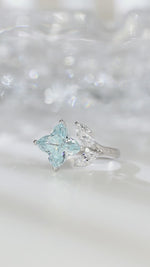 Load and play video in Gallery viewer, Snowflake Toi Et Moi Moissanite Engagement Ring
