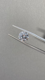 Load and play video in Gallery viewer, Round Cut Lab Diamond 2.113 Ct G VS
