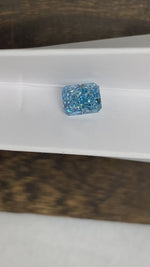 Load and play video in Gallery viewer, 2.435 Ct Radiant Cut Fancy Blue Lab Diamond VS1
