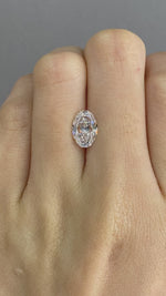 Load and play video in Gallery viewer, 2.206 CT Antique Old Mine Oval Cut Lab Diamond DEF VS
