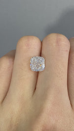 Load and play video in Gallery viewer, Cushion Cut Lab Diamond 3.112 Ct HI VS
