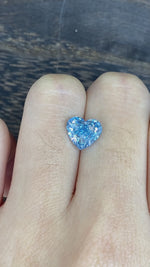 Load and play video in Gallery viewer, 2.05 Ct Heart Shape Fancy Blue Lab Diamond VS1
