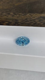 Load and play video in Gallery viewer, 4.312 Ct Oval Cut Fancy Blue Lab Diamond VS
