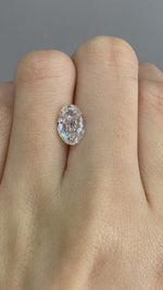 Load and play video in Gallery viewer, 2.225 CT Antique Old Mine Oval Cut Lab Diamond DEF VS
