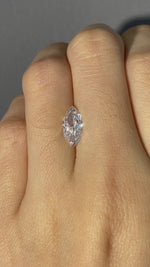 Load and play video in Gallery viewer, Marquise Cut 1.293 Ct I VS
