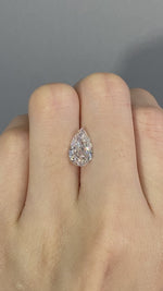 Load and play video in Gallery viewer, Pear Cut Lab Diamond 2.221 Ct GH VS
