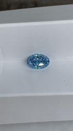 Load and play video in Gallery viewer, 1.939 Ct Oval Cut Fancy Blue Lab Diamond VS
